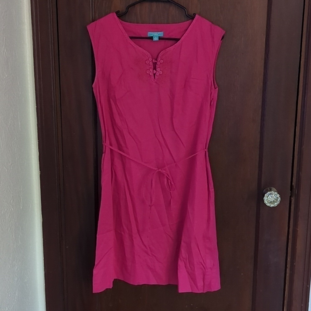 Calypso St. Barb for Target Barbie Pink Cotton Dress with Pockets Size 8